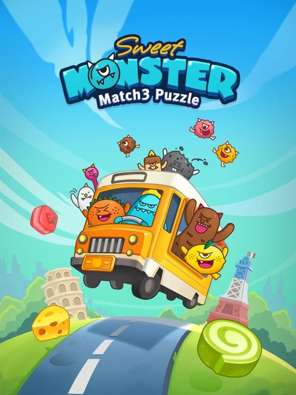 Match 3 Puzzle: SweetMonster game screenshot