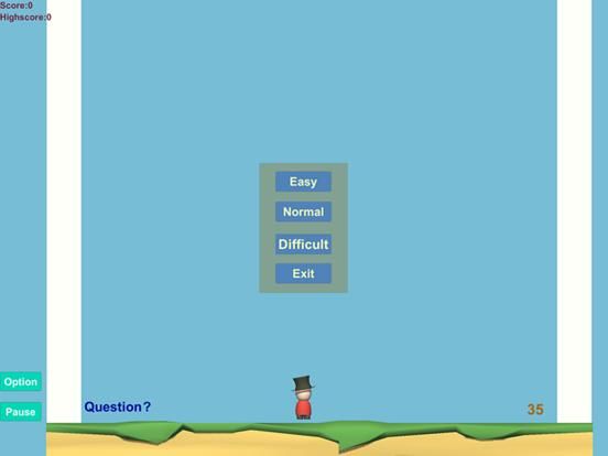 Math Jumper game screenshot