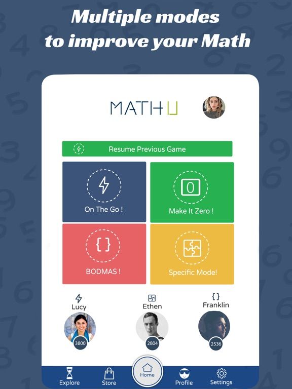 Math-U App Screenshot