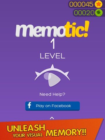 Memotic game screenshot