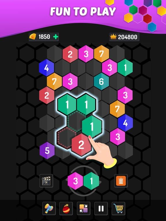 Merge Hexa game screenshot