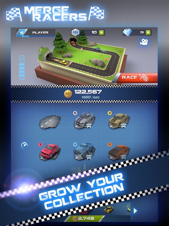Merge Racers game screenshot