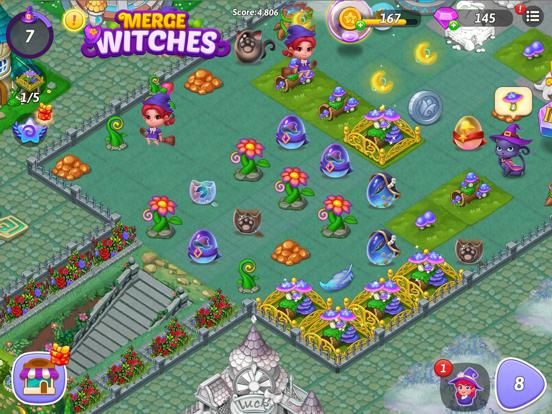 Merge Witches game screenshot