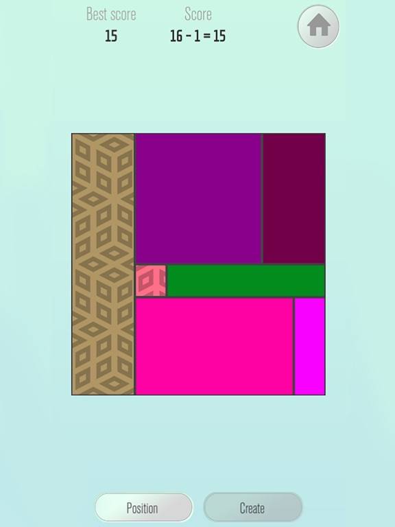 Mondrian Puzzle game screenshot