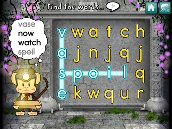 Monkey Word School Adventure game screenshot