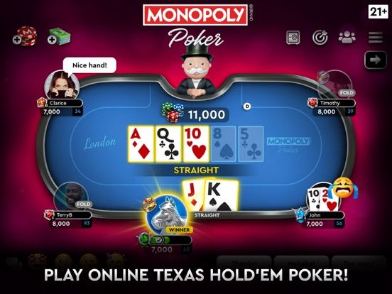 MONOPOLY Poker game screenshot