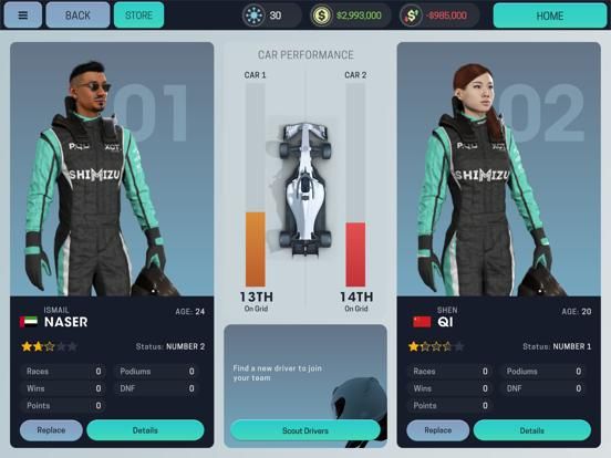 Motorsport Manager Mobile 3 App Screenshot