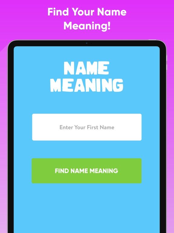 My Name Meaning. game screenshot