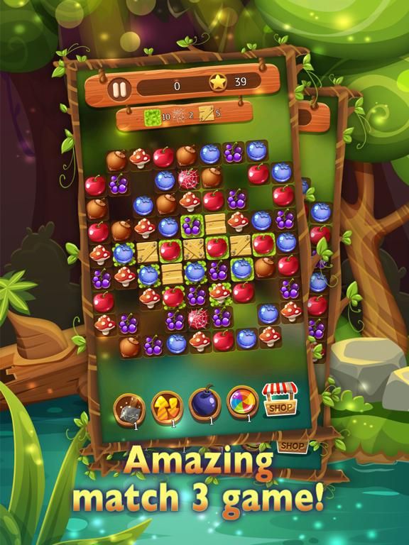 Mystery Forest Match 3 Premium App Screenshot