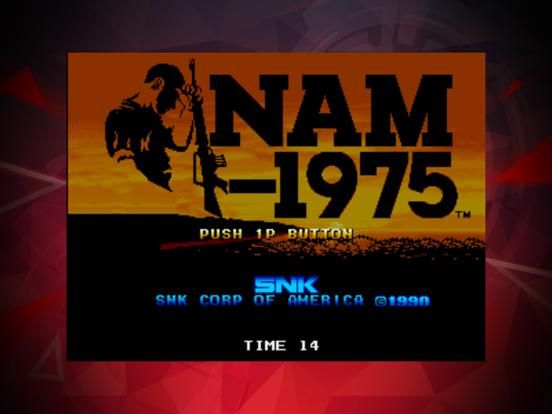 NAM-1975 ACA NEOGEO game screenshot