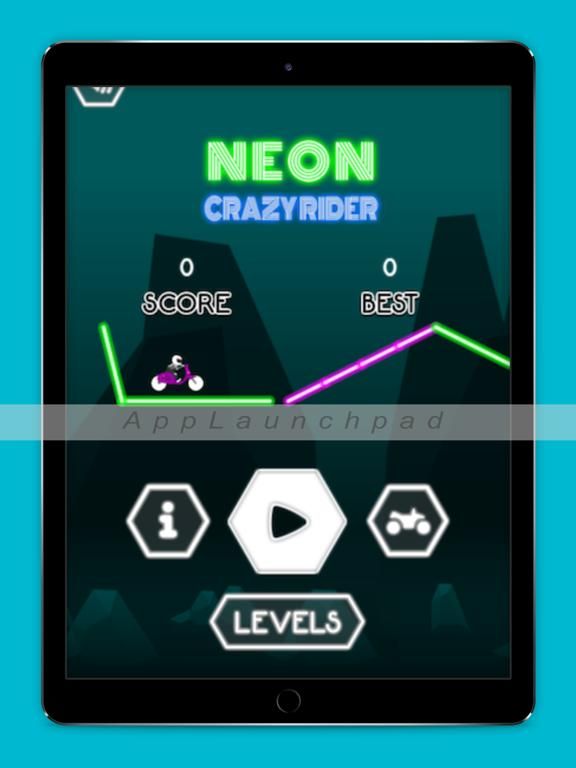 Neon Crazy Rider game screenshot
