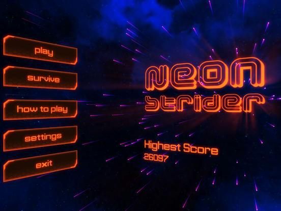 Neon Strider game screenshot