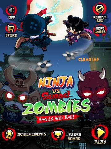Ninja vs Samurai Zombies game screenshot