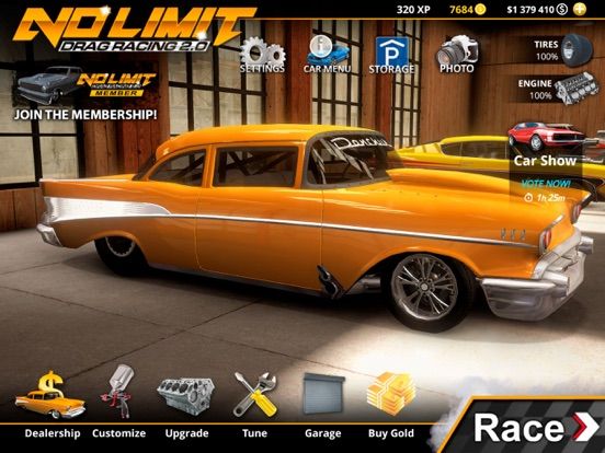 No Limit Drag Racing 2 App Screenshot