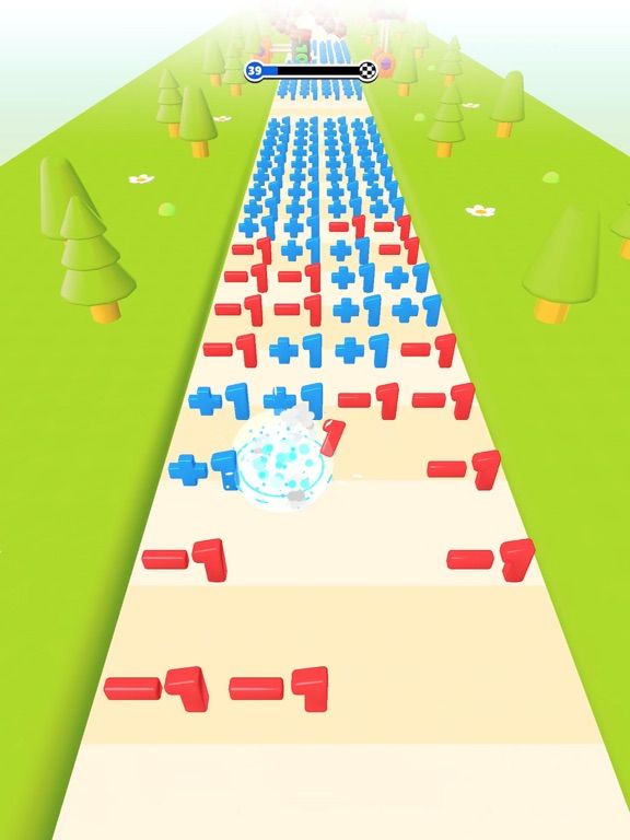 Number Run 3D game screenshot