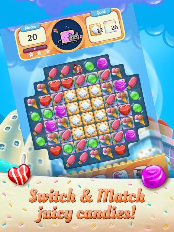 Nyan Cat: Candy Match game screenshot