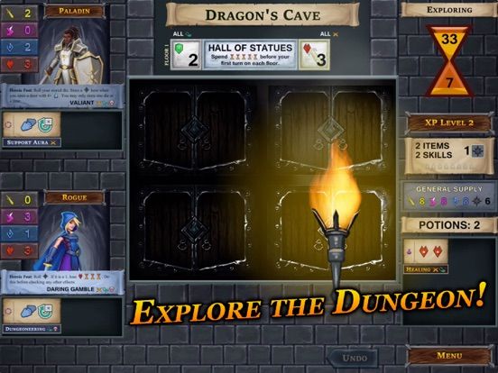 One Deck Dungeon game screenshot