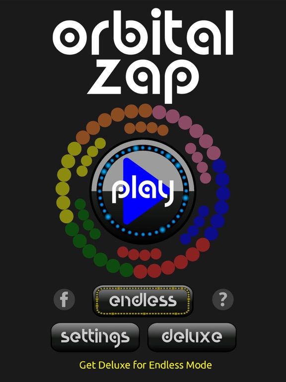 Orbital Zap Deluxe game screenshot