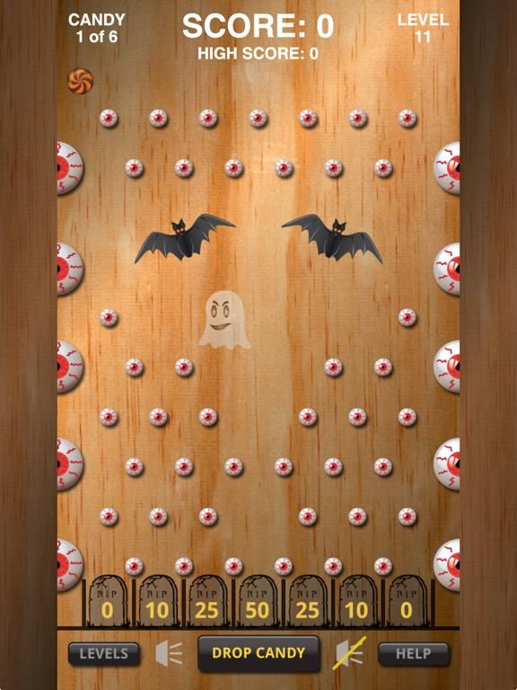 Pachinko Halloween Candy Drop game screenshot