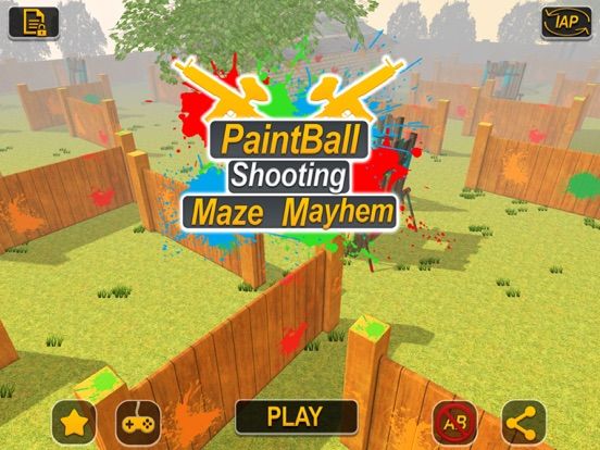 Paintball Shooting Maze Mayhem App Screenshot