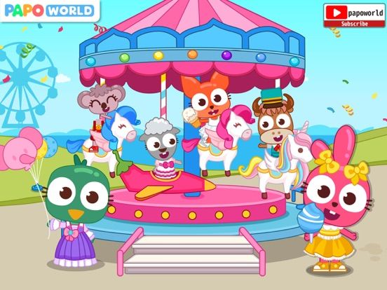 Papo Town Amusement Park App Screenshot