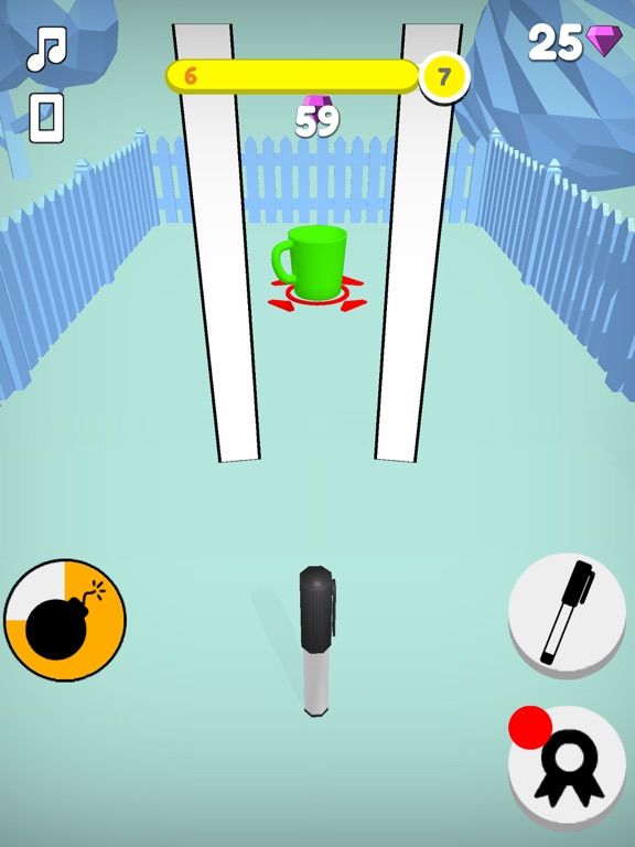 Pen Cup game screenshot