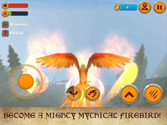 Phoenix Fantasy Fire Bird Simulator 3D game screenshot