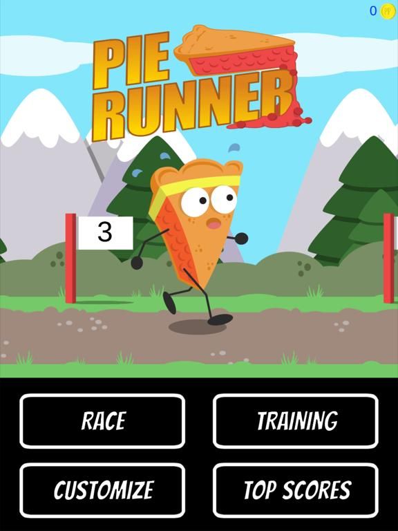 Pie Runner game screenshot