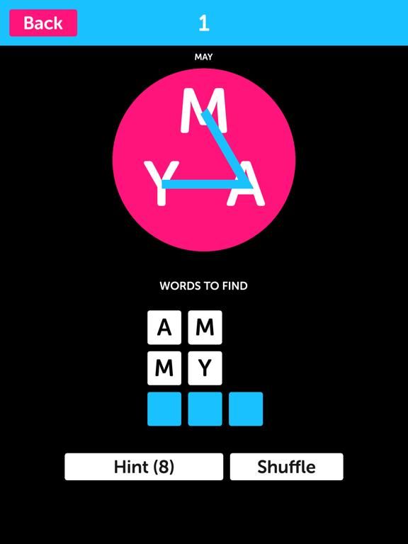 Pink Letters game screenshot
