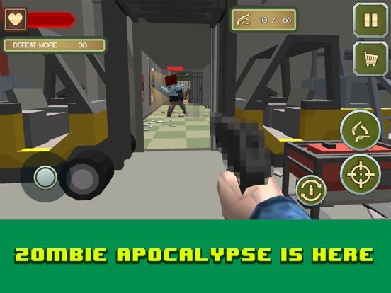 Pixel Zombies Gun Combat App Screenshot