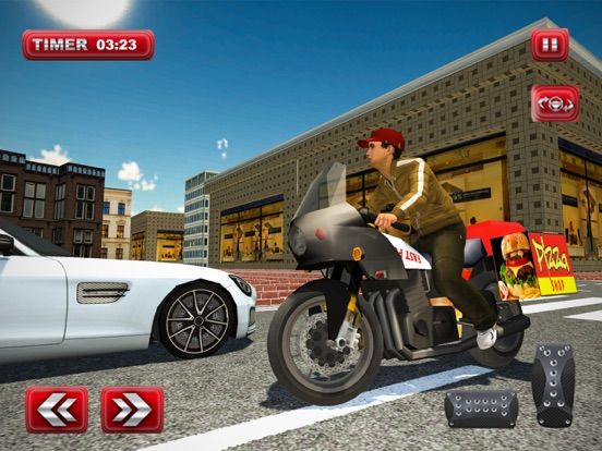 Pizza Delivery Bike Rider Game game screenshot