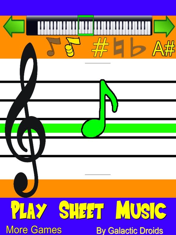 Play Sheet Music game screenshot
