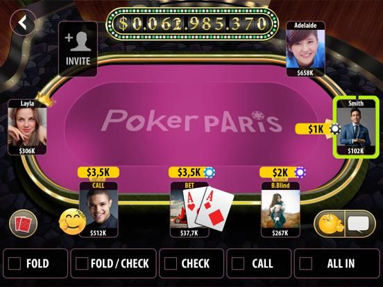 Poker Paris App Screenshot