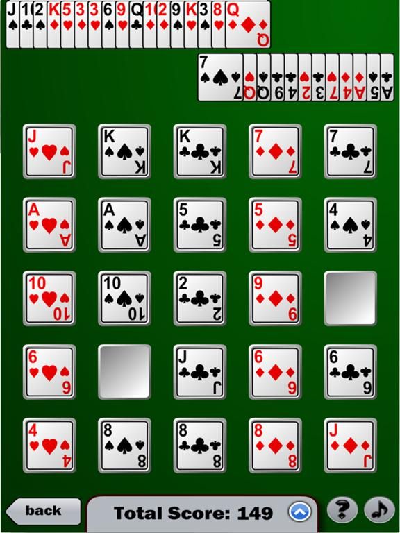 Poker Patience game screenshot