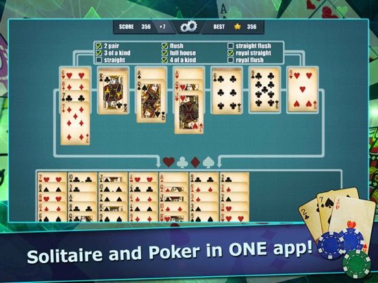Pokitaire! Poker & Solitaire game screenshot
