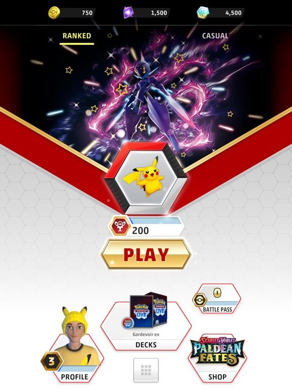 Pokémon TCG Live game screenshot