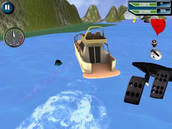 Power Boat Racing 3D game App Screenshot