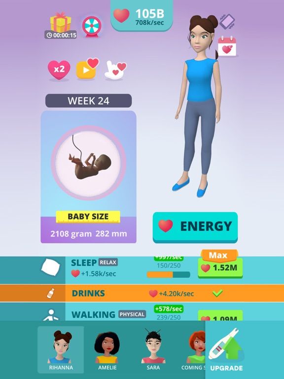 Pregnancy Idle Simulator 3D App Screenshot
