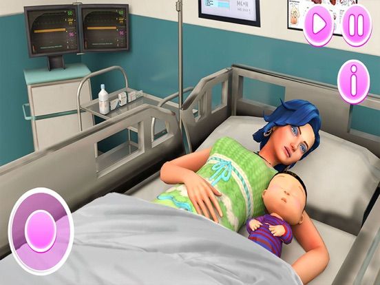 Pregnant Mother Baby Care Game App Screenshot