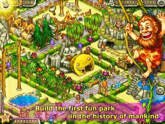 Prehistoric Fun Park Builder game screenshot