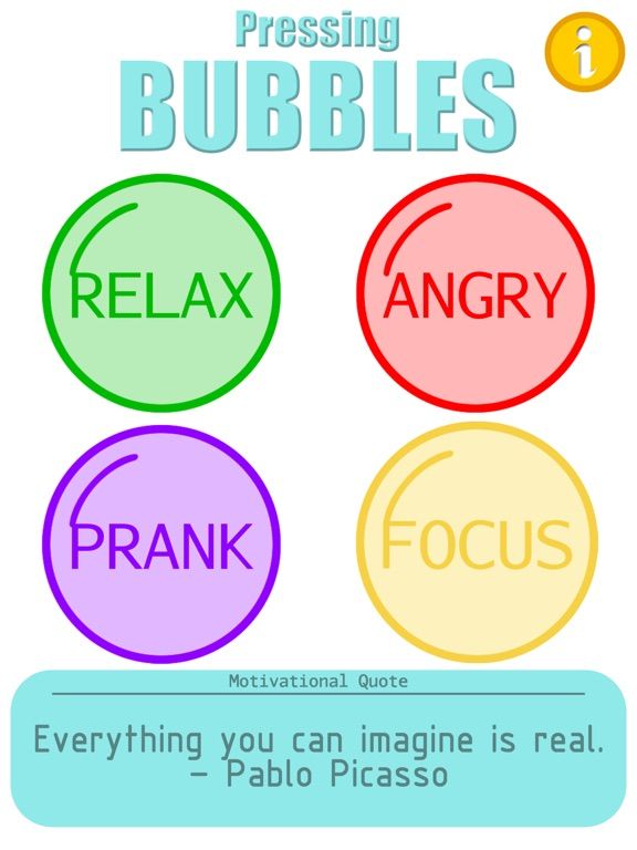 Pressing Bubbles App Screenshot