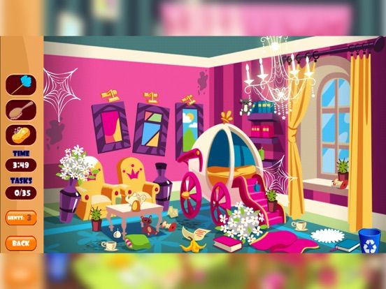 Princess Doll House Cleaning game screenshot