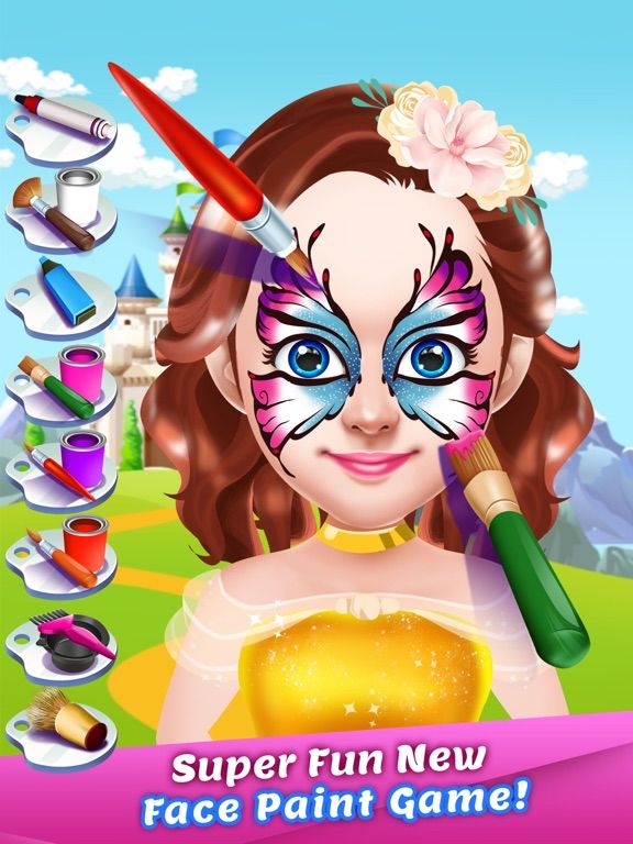Princess Face Paint Salon game screenshot