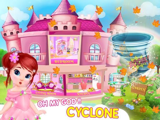 Princess House Cleanup Fun game screenshot