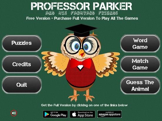 Prof Parker and Friends game screenshot