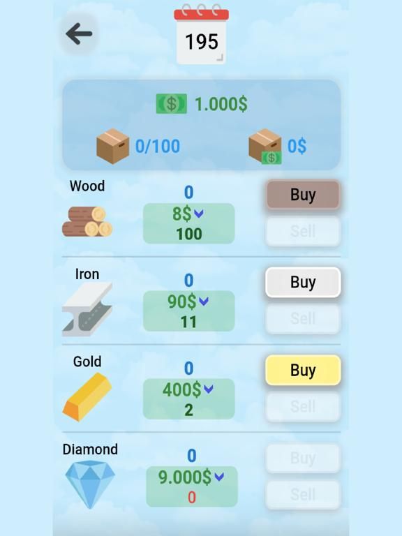 Profit Game Pro App Screenshot