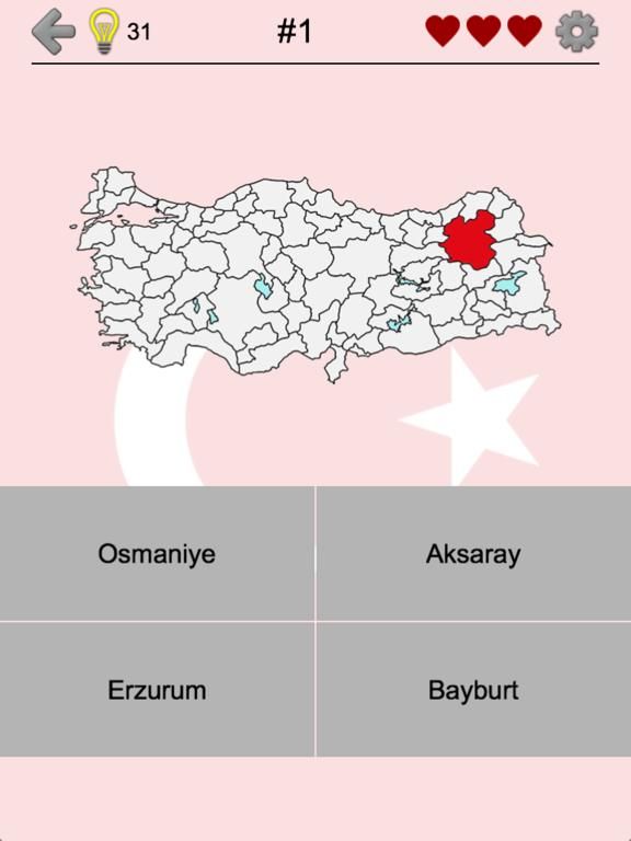 Provinces of Turkey game screenshot
