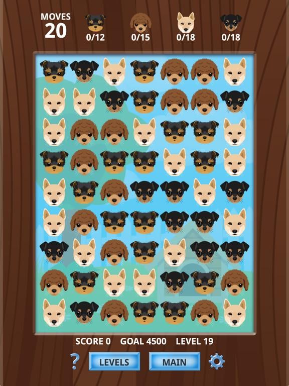 Puppy Playmate Match 3 Game App Screenshot