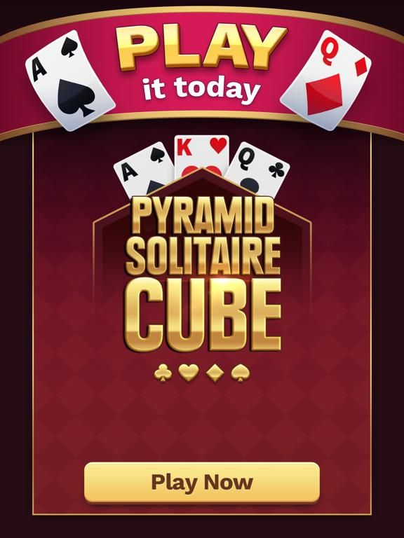 Pyramid Solitaire Cube App Screenshot