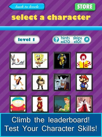QuizCraze Characters game screenshot